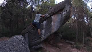 Video thumbnail of Problem 2 (El Missil), 6a+. Salvanebleau