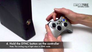 How to connect an Xbox 360 Wireless Controller to an Xbox 360