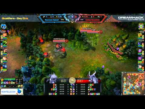 DreamHack Bucharest 2013 LoL Qualifiers - Upper bracket -  GQ vs Raccoon Squad - game #2