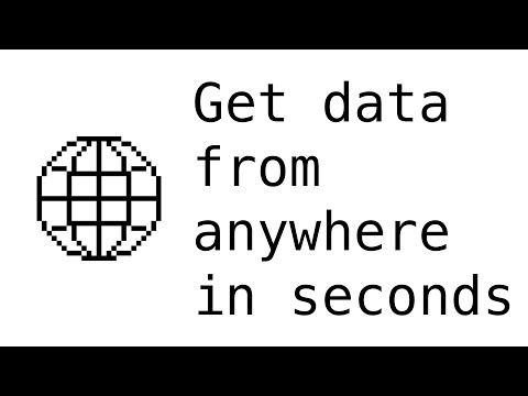 I built a site that can get data from anywhere