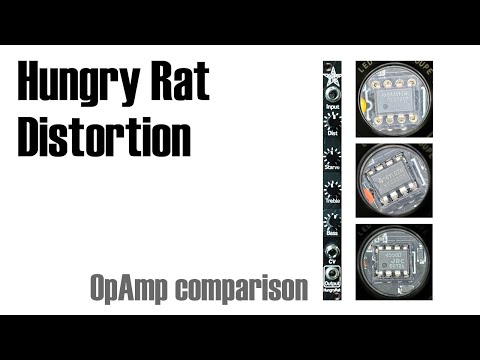 Hungry Rat 2hp distortion - opamp comparison