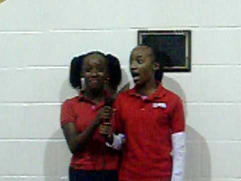 THE NATIONAL ANTHEM SONG AT RCCA VOLLEYBALL GAME BY DOUBLE BLESSINGS:
