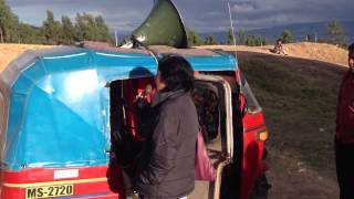 preview picture of video 'Ayacucho Mission: Getting the word out by Mototaxi in Quinua'