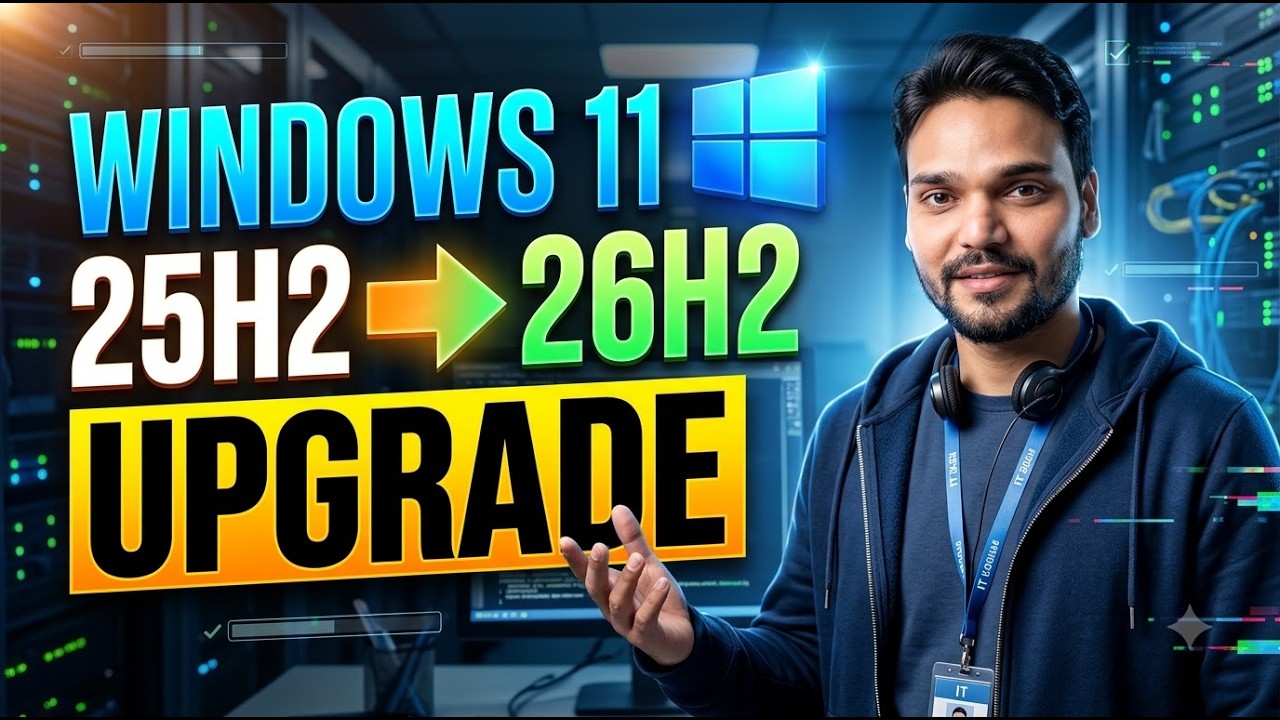 Upgrade Windows 11 25H2 to 26H2 🔥 | Rufus ISO + TPM & CPU Bypass