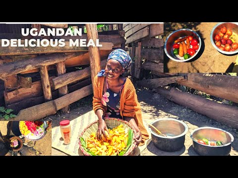 Cooking Most Appetizing Delicious Ugandan Food in My Village