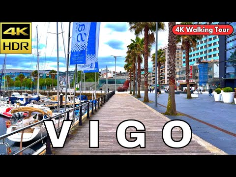 SPAIN | Enchanting Streets of Vigo! | 4K HDR