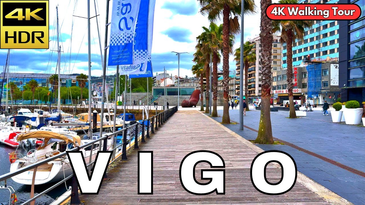 SPAIN | Enchanting Streets of Vigo! | 4K HDR