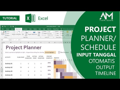 , title : 'Membuat Project Planner / Schedule dengan Excel  | Input tanggal otomatis outputnya timeline!'