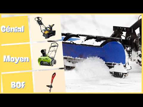 Top 3 des meilleures déneigeuses électriques 2025
