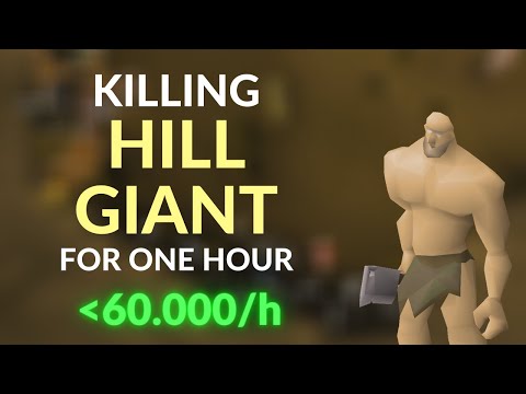 [OSRS] KILLING HILL GIANT FOR ONE HOUR | F2P MONEY MAKING