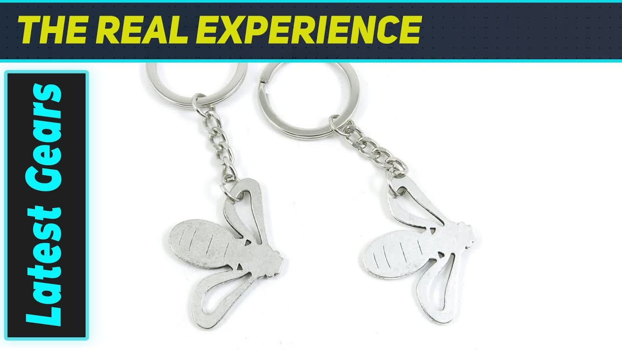 `Stunning 80 Pieces Bee Keyring Charms: Your Next Crafting Obsession!