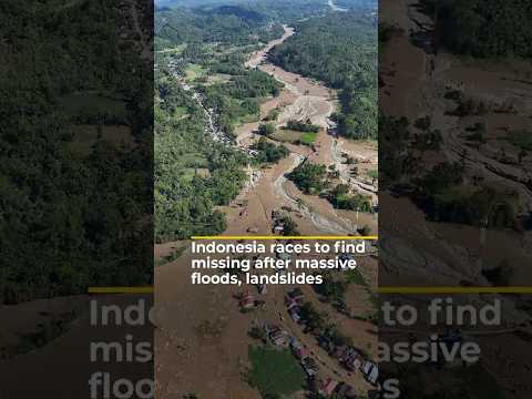 Indonesia races to find missing after massive floods, landslides | #ajshorts