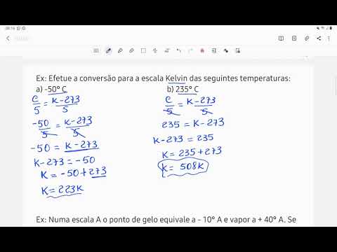 Conversão entre escalas termométricas