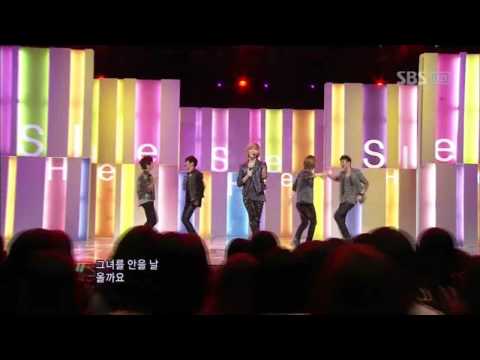 SHINee - Hello (SHINee - Hello) @ SBS Inkigayo Popular song 101003