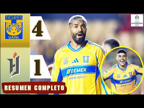 Tigres vs Forge 4-1 Resumen Y Goles COMPLETO 🔥 CONCACAF Champions Cup 2026 HD