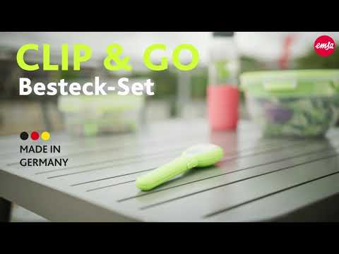 EMSA – CLIP & GO Besteckset für unterwegs - Cutlery Set