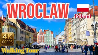 Wroclaw Poland Walking Tour in 4K 60fps | Old Town, Solny Square & Centennial Hall – March 2025