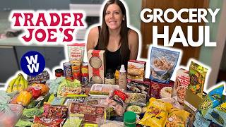 Huge Healthy Trader Joe's Grocery Haul | WeightWatchers Points Calories Prices | Weight Loss Journey