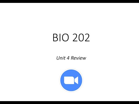 BIO 202 Unit 4 Review
