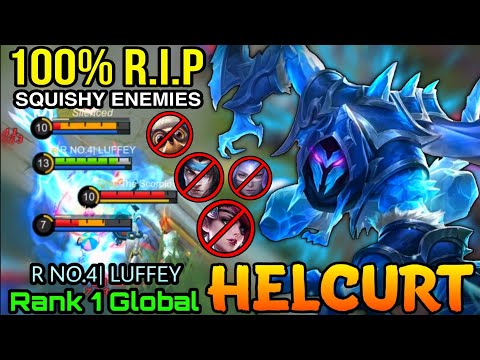 R.I.P Squishy Enemies!! Helcurt Insane Burst DMG - Top 1 Global Helcurt by R NO.4| LUFFEY - MLBB