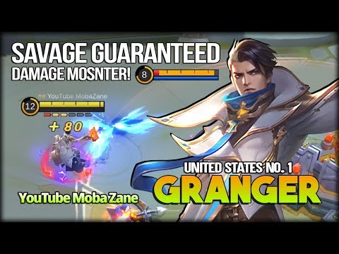 SAVAGE GUARANTEED!! 100% Deadly Damage! YouTube MobaZane US No. 1 Granger - Mobile Legends