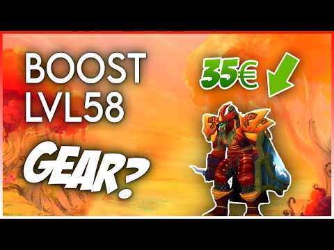 What is included in SHAMAN BOOST LVL 58 TBC Classic?