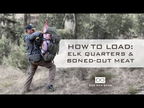 Exo Mtn Gear - How to Load Quarters & Boned-Out Meat on the K3 Frame