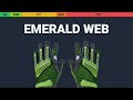 Specialist Gloves Emerald Web - Skin Float And Wear Preview