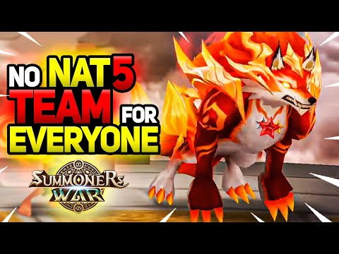 NO NAT5 RTA Team For EVERYONE - Summoners War