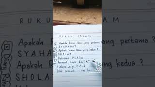 Download lagu RUKUN ISLAM #tulisantangan #handwriting #rukunislam #laguanakislami #laguanak #liriklagu mp3