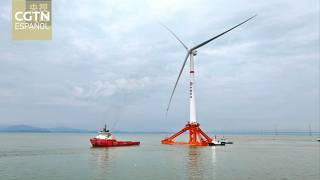 Entra en operación la primera plataforma de energía eólica flotante de China