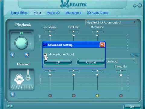 comment regler gestionnaire audio hd realtek