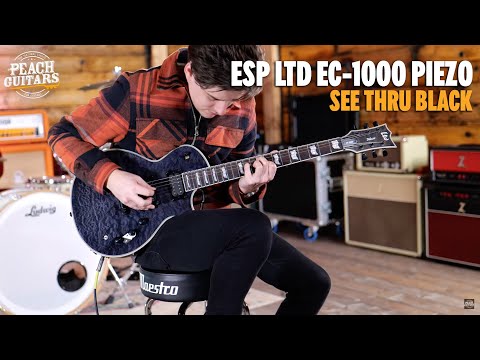 No Talking...Just Tones | ESP LTD EC-1000 Piezo | See Thru Black