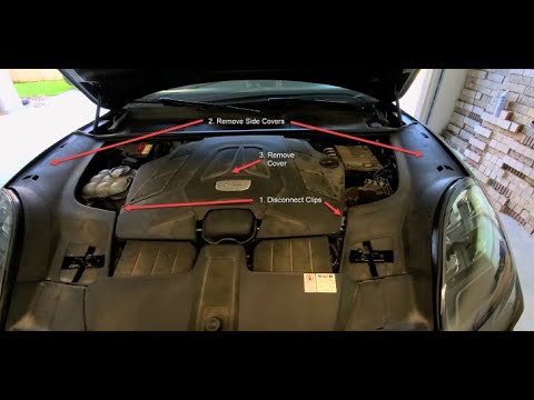 Oil Change Service & Engine Air filter procedure for the 2019 Porsche Cayenne S - 2.9 L V6 TT Engine