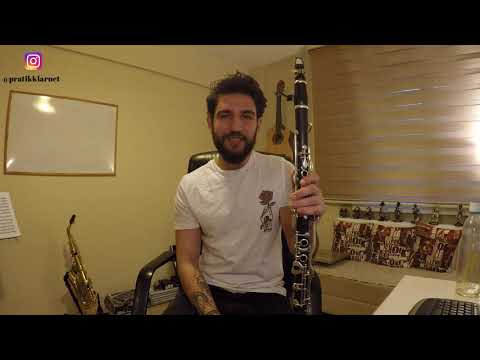 Pratik Klarnet - Garip Hicaz Saz Semaii Sol Klarnet Yakın Çekim