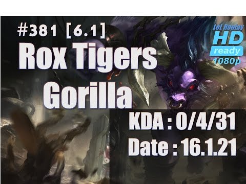 16.1.22 LCK Rox Tigers Gorilla Bot Lane Support Alistar(vs Annie) Kr Solo Q[1080p]#381