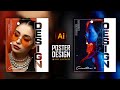 Modern Poster Design In Adobe Illustrator I Illustrator Tutorial I Creative Poster Design