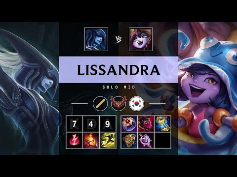 Lissandra Mid vs Lulu - KR Grandmaster Patch 25.17