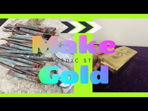 Copy of Nordic Gold Bar From Scrap Metal - Gold bar - Trash to Treasure
