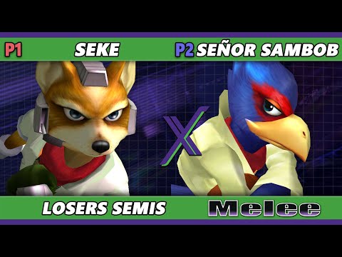 S@X 521 Losers Semis - Seke (Fox) Vs. señor sambob (Falco) Smash Melee - SSBM