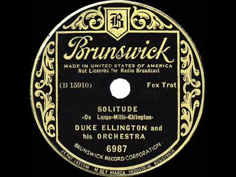 1934 HITS ARCHIVE: Solitude - Duke Ellington (Brunswick version)
