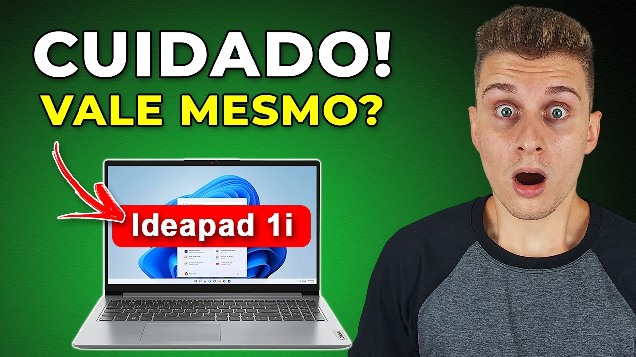 Miniatura da avaliação em vídeo de Notebook Lenovo IdeaPad 1i Gen 7 82VY000NBR Cloud Grey