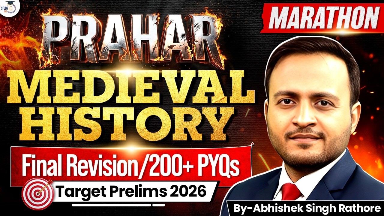 Medieval History Revision Through PYQ's | History Marathon for UPSC Prelims 2026 | StudyIQ