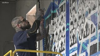 Rusk County inmate turns pale jail walls into symbols of freedom