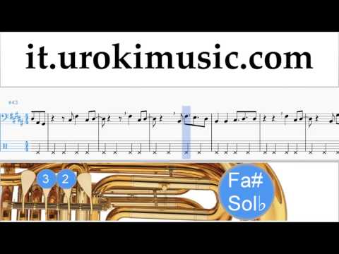 Corso di Tuba David Guetta, Justin Bieber - 2U Tablature Tab Parte#2 um-i276