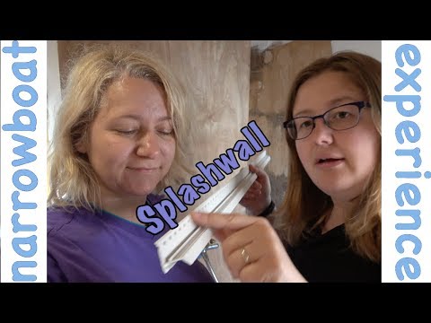 How to install Splashwall panels in a canal narrowboat bathroom