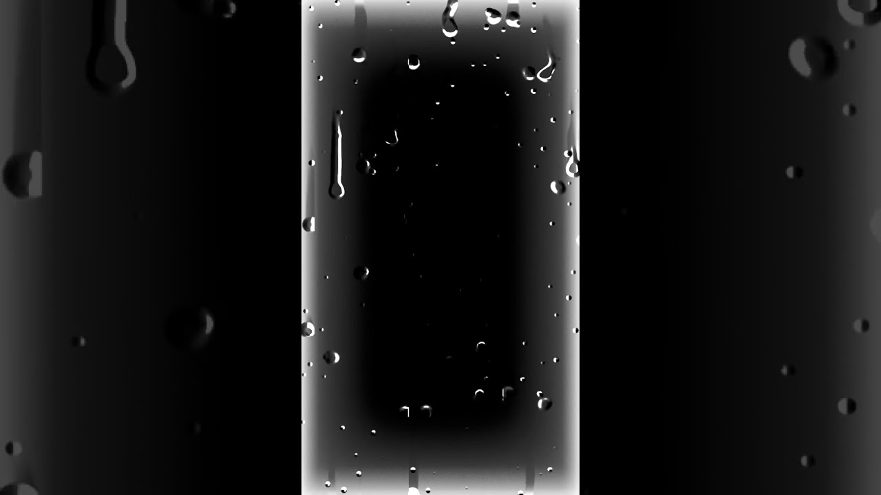 Raindrops effect black screen video template