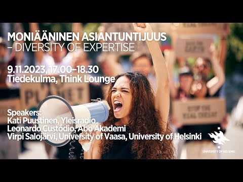 Moniääninen asiantuntijuus – Diversidade de conhecimentos | Helsingin yliopisto