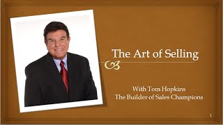 Tom Hopkins Art of Selling Sales Training webinar