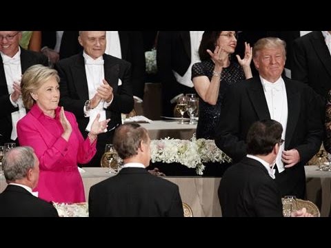 Hillary Clinton, Donald Trump Trade Jabs at Charity Event